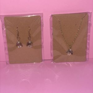 Womens Jewelry - Jewelry Set - Angel Necklace - Angel Earrings - Angel Jewelry